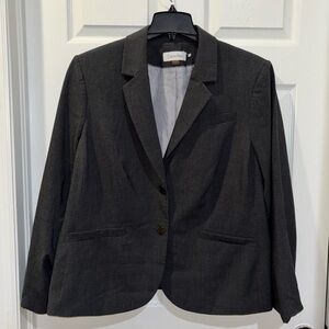 CALVIN KLEIN Business Professional Plus SZ Dark Grey Blazer 22W